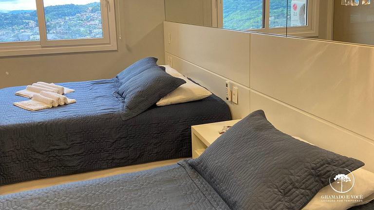 Apt Novo Moderno e Completo! 250 mt rua coberta no centro de