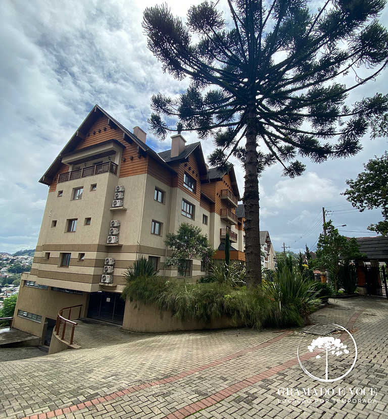 Apartamento nuevo centro Gramado vista magnífica