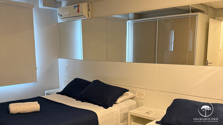 Apartamento nuevo centro Gramado vista magnífica