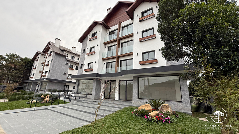 Apt. novo Gramado próximo Museu de Cera e NbaPark