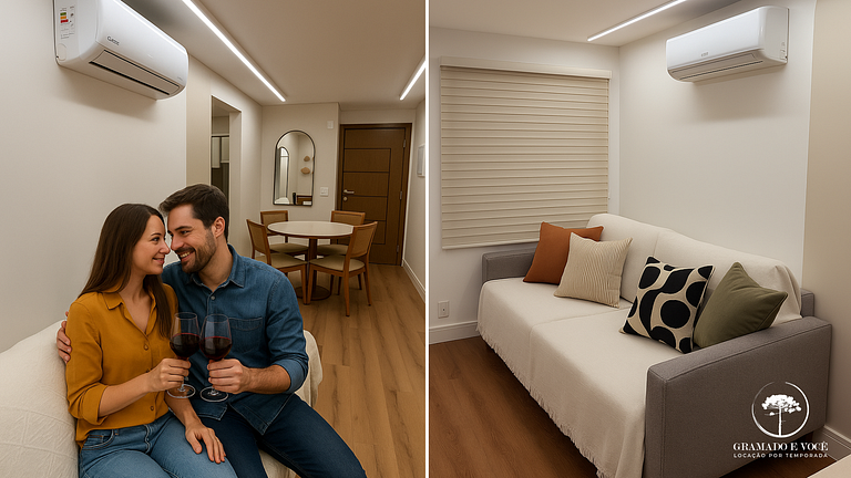 New apartment in Gramado Wax Museum and NbaPark.