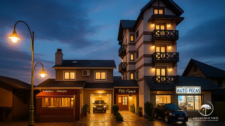 Modern apartment downtown Gramado, near Criamigos.