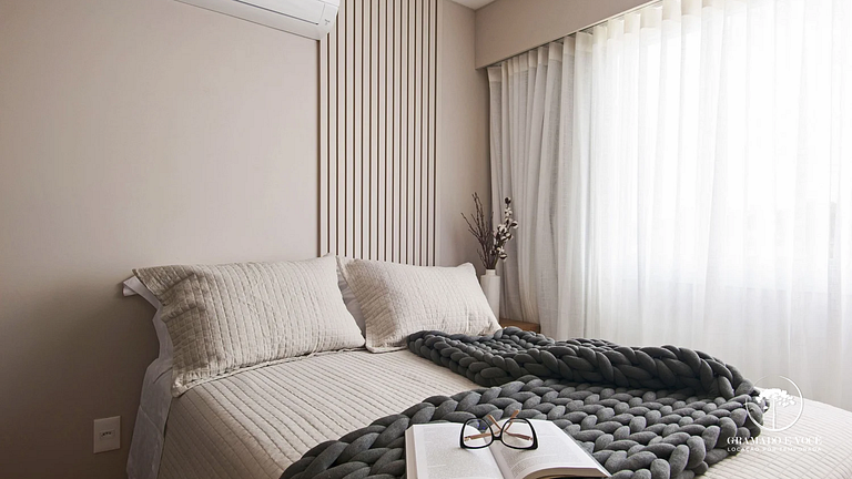 Apt moderno ao lado Parque Criamigos + Café 1° Dia