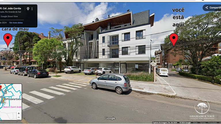 Apt Luxo 3 suítes em frente rua torta