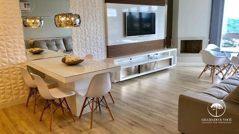 Apartamento nuevo centro Gramado vista magnífica