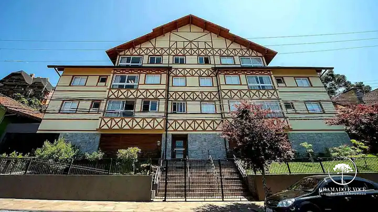 Apto 2 quartos próximo parque Criamigos Gramado