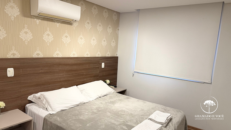Modern 2-Bed Apt with BBQ in Gramado