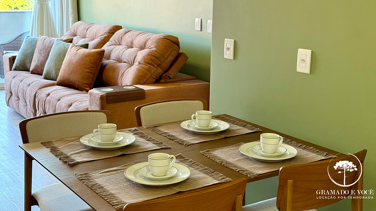 Apt próximo al parque Criamigos con desayuno el primer día