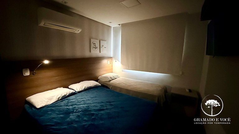 Apto 2 quartos próximo parque Criamigos Gramado