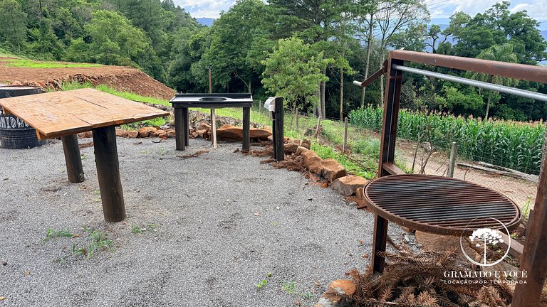 Casa con piscina 3 suites a 15min centro Gramado