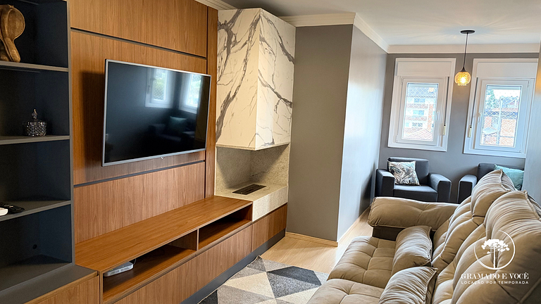 Apt 1 suíte com vista para a Catedral Canela