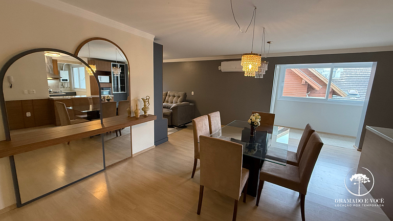 Apt 1 suíte com vista para a Catedral Canela