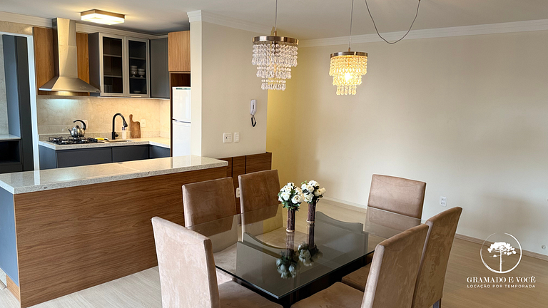 Apt 1 suíte com vista para a Catedral Canela