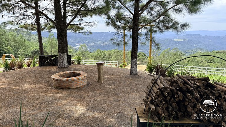 Cabana em Gramado c/ Jacuzzi vista p/ serra