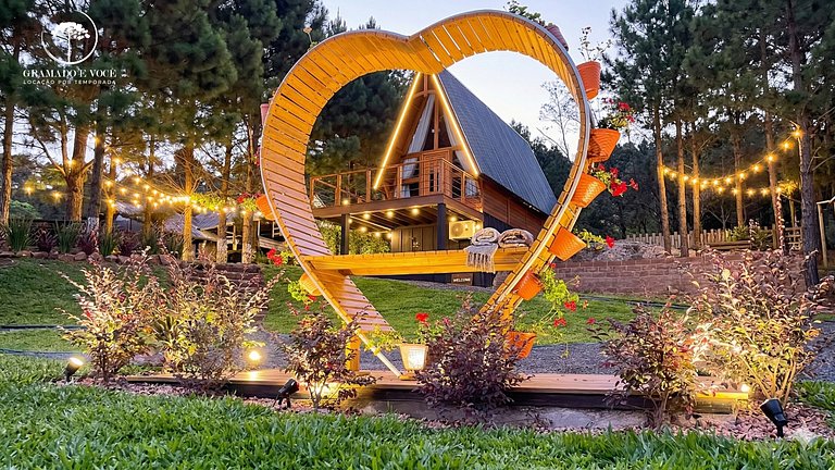 Cabana Romântica Jacuzzi c/ vista em Gramado