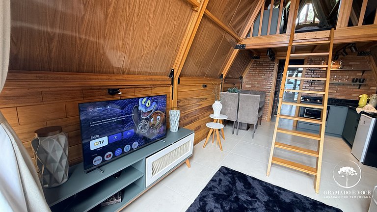 Cabana em Gramado c/ Jacuzzi vista p/ serra