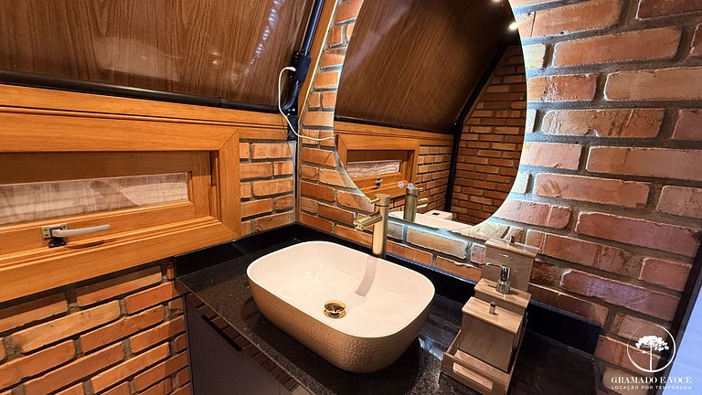 Cabana 14min centro Gramado +hidro e vista p/serra