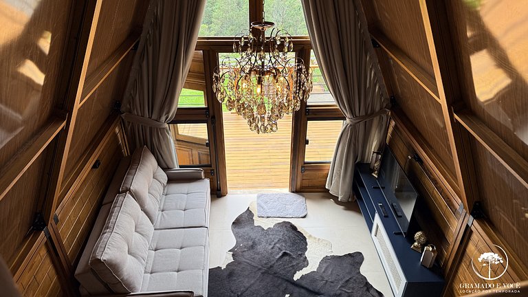 Cabana em Gramado c/ Jacuzzi e Vista ao Vale