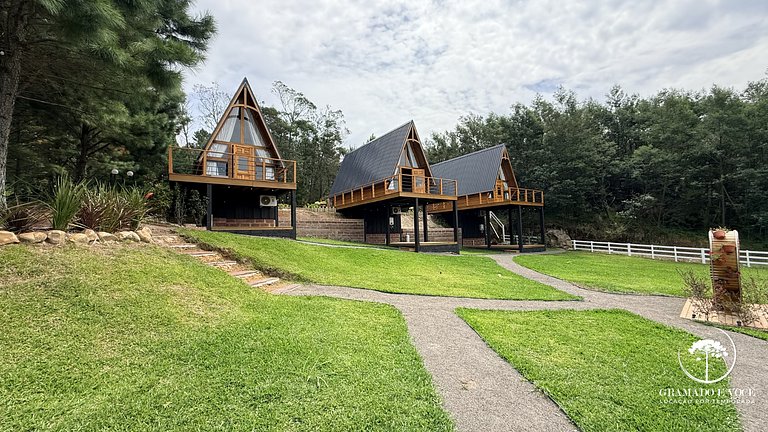 Cabana em Gramado c/ Jacuzzi e Vista ao Vale