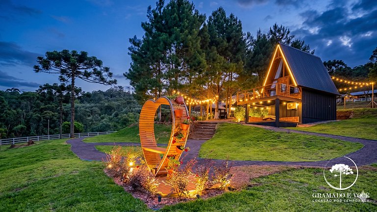 Cabana em Gramado c/ Jacuzzi vista p/ serra