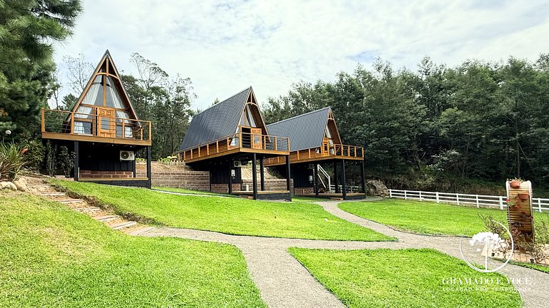 Cabana em Gramado c/ Jacuzzi vista p/ serra