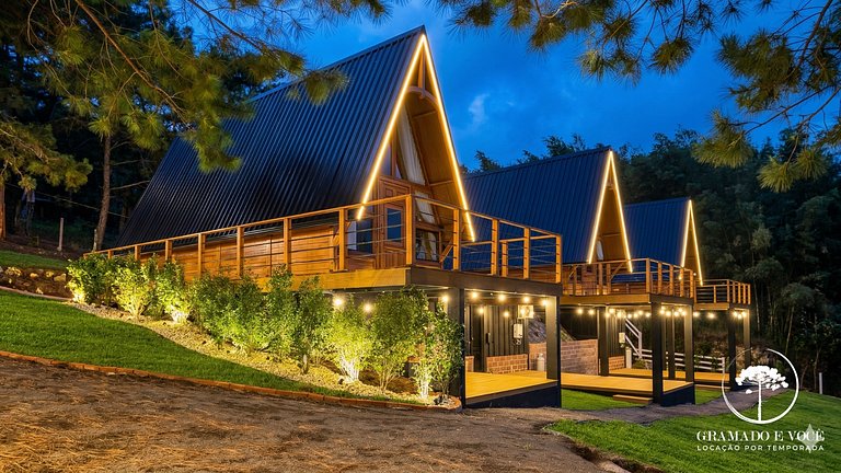 Cabana 14min centro Gramado +hidro e vista p/serra